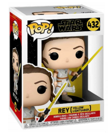 POP STAR WARS REY (YELLOW LIGHTSABER) 432 (usagé)