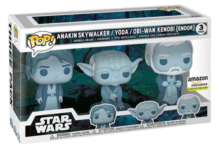 POP STAR WARS ANAKIN SKYWALKER / YODA / OBI-WAN KENOBI (ENDOR) 3 PACK (usagé)
