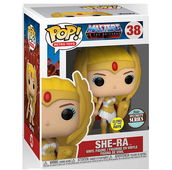 POP MASTERS OF THE UNIVERSE SHE-RA 38 GLOWS IN THE DARK (usagé)