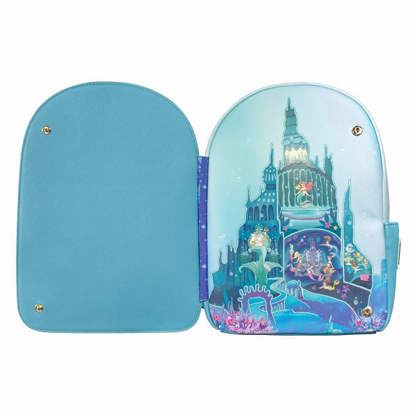 LOUNGEFLY THE LITTE MERMAID CASTLE MINI BACKPACK (usagé)