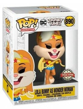 POP DC LOONEY TUNES LOLA BUNNY AS WONDER WOMAN 890 (usagé)