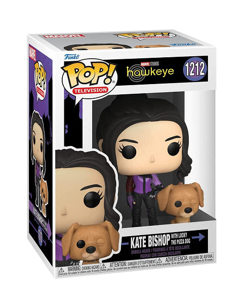 POP HAWKEYE KATE BISHOP WITH LUCKY THE PIZZA DOG 1212
