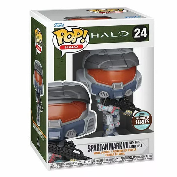 POP HALO SPARTAN MARK VII WITH BR75 BATTLE RIFLE 24