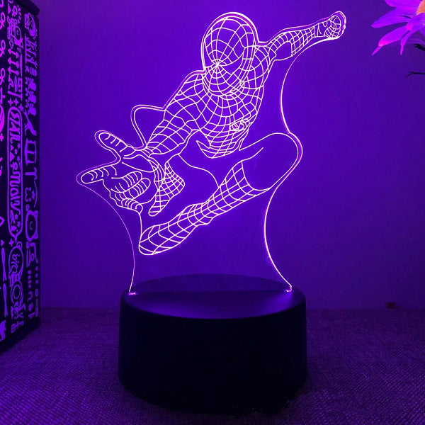 SPIDER-MAN ATTACK NIGHT LIGHT (VEILLEUSE) (usagé)