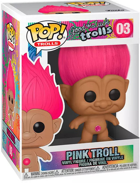 POP GOOD LUCK TROLLS 03 - PINK TROLL (usagé)