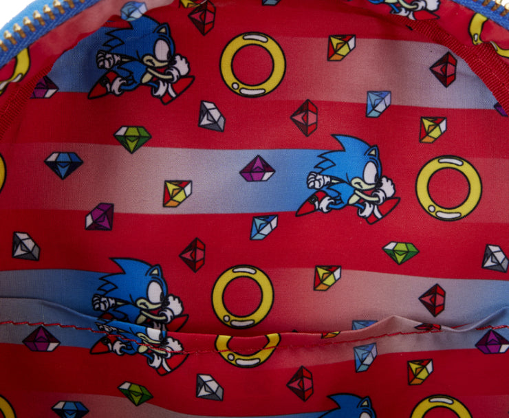 LOUNGEFLY SEGA SONIC COSPLAY BACKPACK