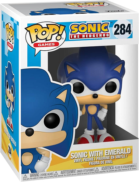 POP SONIC THE HEDGEHOG SONIC WITH EMERALD 284 (usagé)