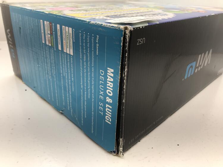 NINTENDO WIIU BLACK DELUXE MARIO & LUIGI EDITION