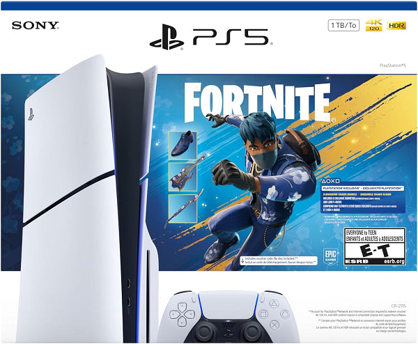 PLAYSTATION 5 SLIM DISC FORTNITE FLOWERING CHAOS BUNDLE (usagé)