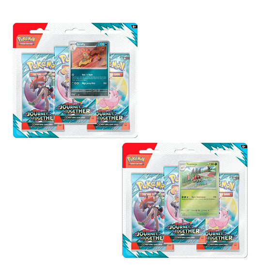 SCARLET & VIOLET JOURNEY TOGETHER 3-PACK BLISTER (POKEMON) (usagé)