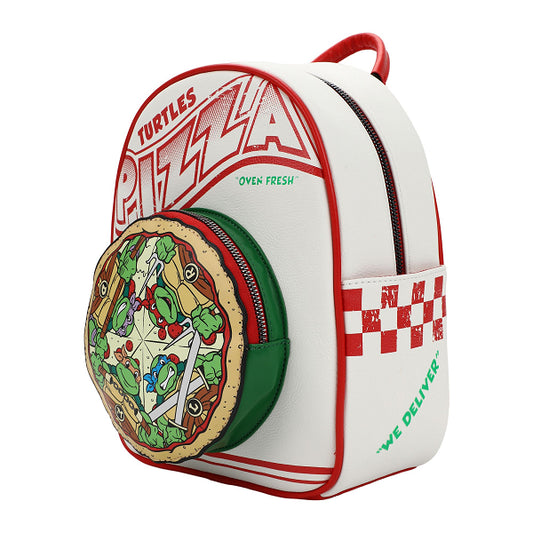 BIOWORLD TMNT TEENAGE MUTANT NINJA TURTLES PIZZA BOX MINI BACKPACK (usagé)