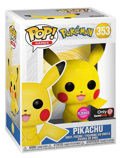 POP POKEMON PIKACHU FLOCKED 353 (usagé)