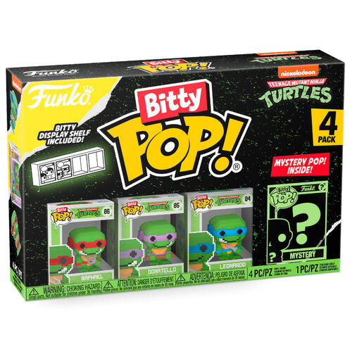 POP BITTY POP TEENAGE MUTANT NINJA TURTLES (4 PACK) (usagé)