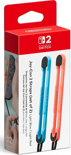 STRAPS JOY CON 2 LIGHT RED & BLUE 2 PACK NINTENDO (SWITCH 2) (usagé)