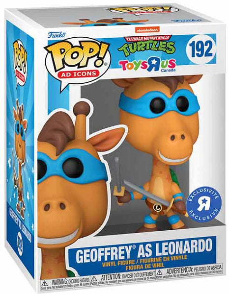 POP TOYS R US TEENAGE MUTANT NINJA TURTLES GEOFFREY AS LEONARDO 192 (usagé)