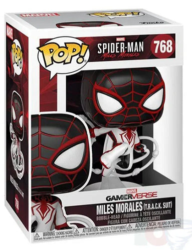 POP SPIDER MAN MILES MORALES MILES MORALES T.R.A.C.K. SUIT 768 (usagé)