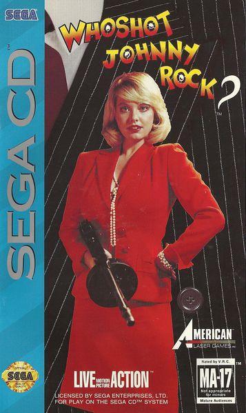 SEGA CD WHO SHOT JOHNNY ROCK (CD ONLY + MANUAL)