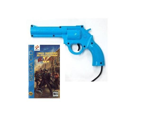 SEGA CD LETHAL ENFORCERS II GUN FIGHTERS (CD ONLY + MANUAL + GUN) (usagé)