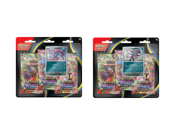 MEGA EVOLUTION PHANTASMAL FLAMES 3 PACK BLISTER (POKEMON) (usagé)