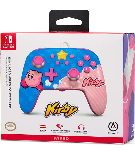ENHANCED WIRED CONTROLLER KIRBY (SWITCH) (usagé)