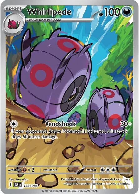 WHIRLIPEDE 133/086 (POKEMON BLACK BOLT) (usagé)
