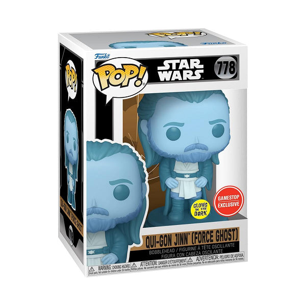 POP STAR WARS 778 - QUI-GON JINN (FORCE GHOST) (GAME STOP EXCLUSIVE) (usagé)