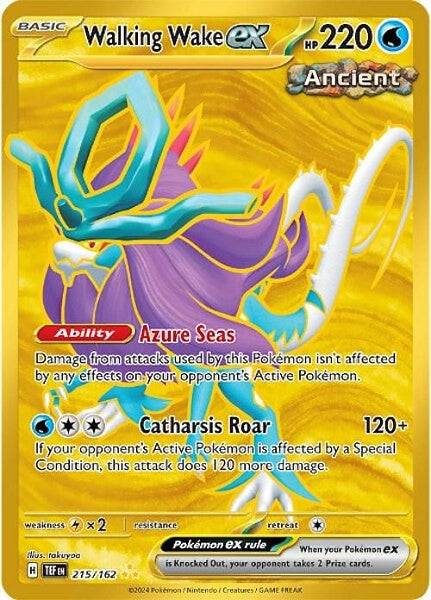 WALKING WAKE EX 215/162 (POKEMON TEMPORAL FORCES) (usagé)