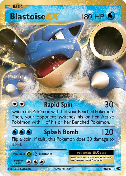 BLASTOISE EX 21/108 (POKEMON EVOLUTION) (usagé)