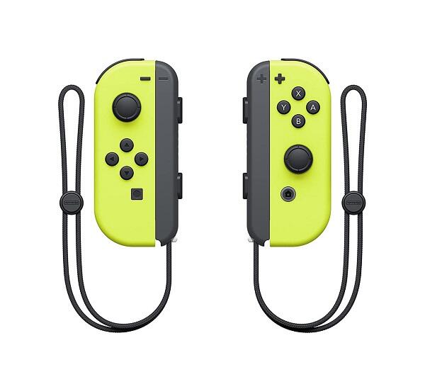 JOY CON CONTROLLER 2 PACK YELLOW W/ CHARGING GRIP (SWITCH) (usagé)