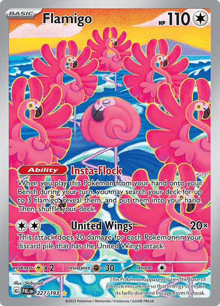 FLAMIGO 227/193 (POKEMON PALDEA EVOLVED) (usagé)