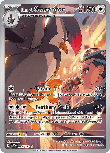 LARRY'S STARAPTOR 249/217 (POKEMON ASCENDED HEROES) (usagé)