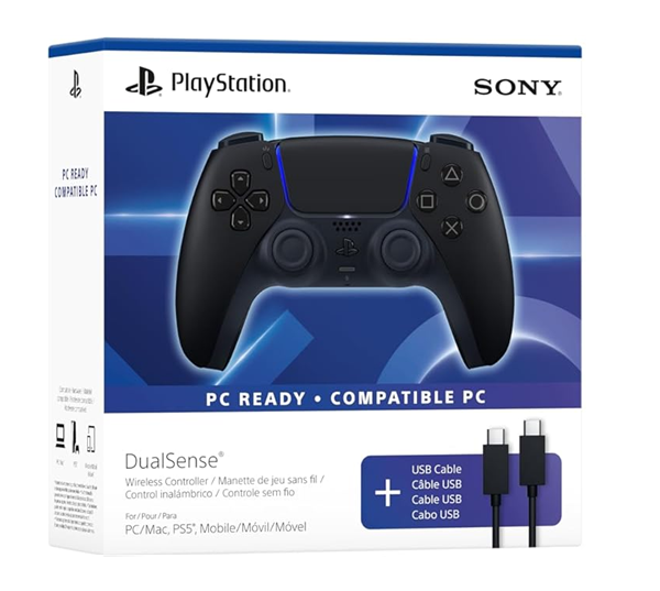 CONTROLLER DUALSENSE WIRELESS MIDNIGHT BLACK + USB CABLE (PS5) (usagé)