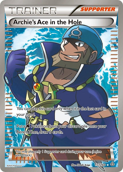 ARCHIE'S ACE IN THE HOLE 157/160 (POKEMON PRIMAL CLASH)