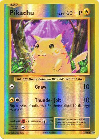 PIKACHU 35/108 (POKEMON EVOLUTIONS) (usagé)