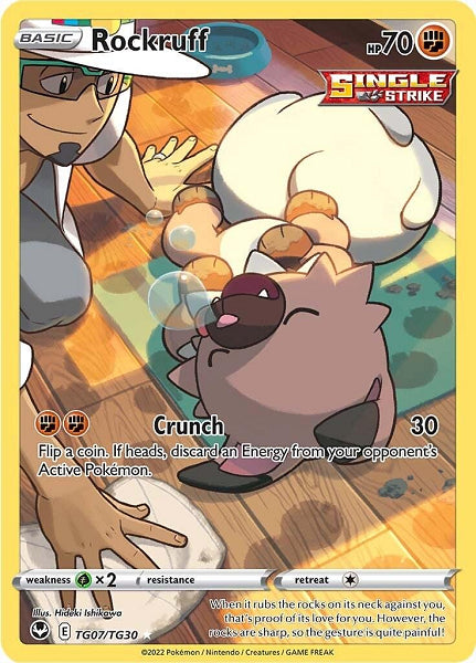 ROCKRUFF TG07/TG30 (POKEMON SILVER TEMPEST) (usagé)