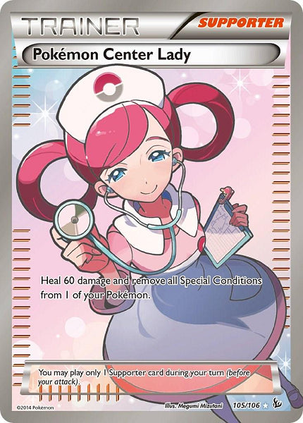 POKÉMON CENTER LADY 105/106 (POKEMON FLASHFIRE) (usagé)