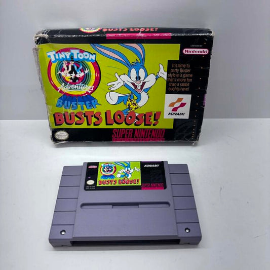 TINY TOON ADVENTURES BUSTER BUSTS LOOSE (WITH BOX) (usagé)