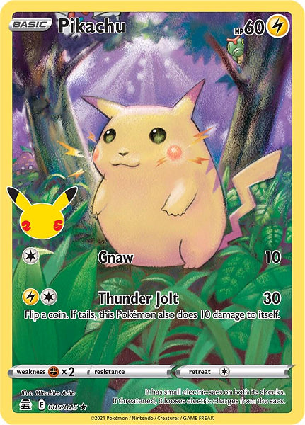 PIKACHU 005/025 (POKEMON CELEBRATION)