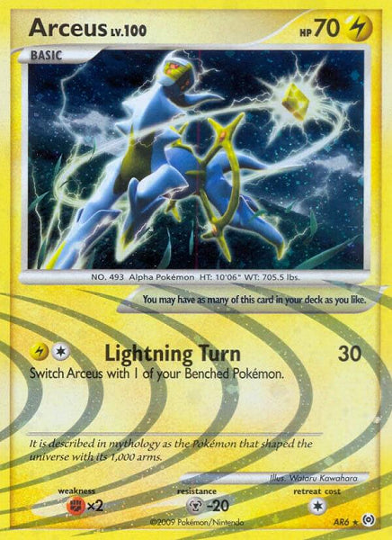 ARCEUS LV.100 AR6 (POKEMON ARCEUS) (usagé)