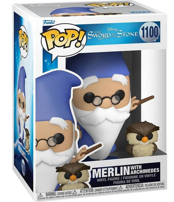 POP THE SWORD IN THE STONE 1100 - MERLIN WITH ARCHIMEDES (usagé)