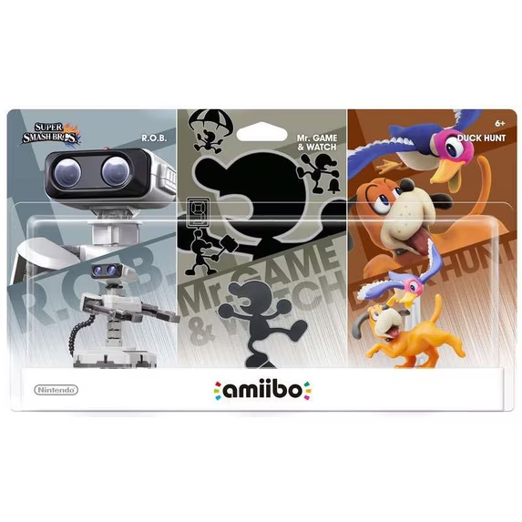 AMIIBO R.O.B. / MR.GAME & WATCH / DUCK HUNT 3 PACK (SUPER SMASH BROS.) (usagé)
