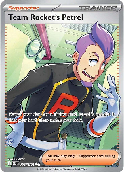 TEAM ROCKET'S PETREL 226/182 (POKEMON DESTINED RIVAL) (usagé)