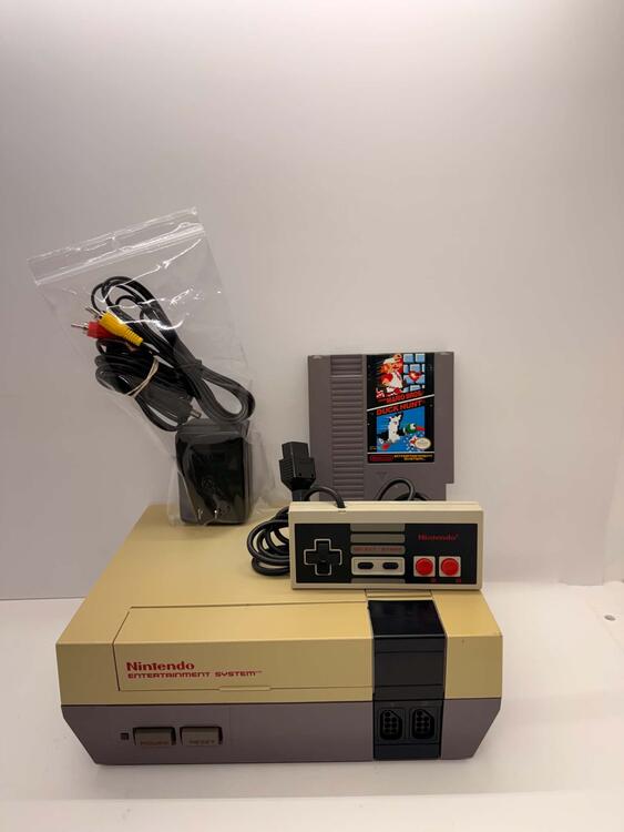 NINTENDO ENTERTAINMENT SYSTEM + 1 CONTROLLER + SUPER MARIO BROS. / DUCK HUNT