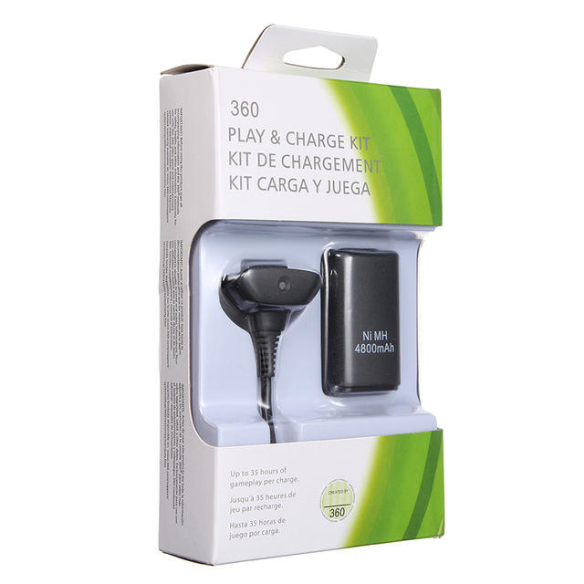 PLAY & CHARGE KIT BLACK JOBBER (XBOX 360) (usagé)