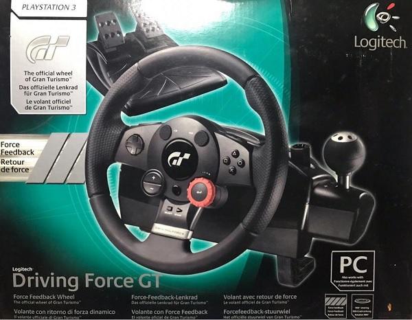 RACING WHEEL LOGITECH DRIVING FORCE GT (WITH BOX) (PS3 / PC) (usagé)