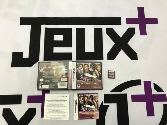 ACE ATTORNEY MILES EDGEWORTH INVESTIGATIONS (COMPLETE IN BOX) (usagé)
