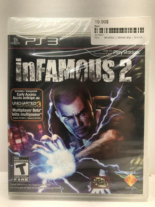 INFAMOUS 2 (BRAND NEW / SEALED) (usagé)