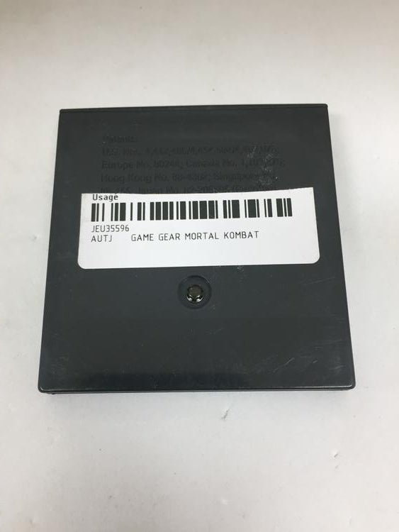 GAME GEAR MORTAL KOMBAT (usagé)