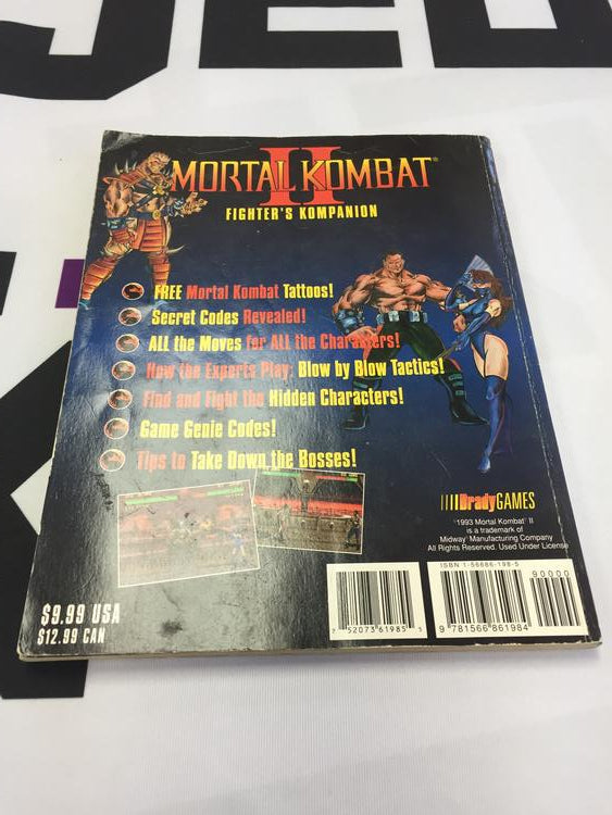 HINT BOOK MORTAL KOMBAT II OFFICIAL FIGHTER'S KOMPANION (usagé)