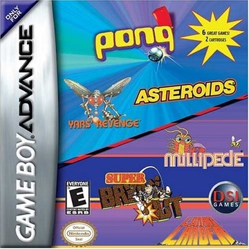 PONG / ASTEROIDS / YAR'S REVENGE / MILLIPEDE / SUPER BREAKOUT / LUNAR LANDER